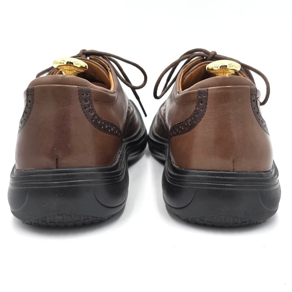 Dr. Comfort Wing 8329 Brown Leather Wingtip Derby Mens 9M Diabetic Dress Shoes - Picture 8 of 15